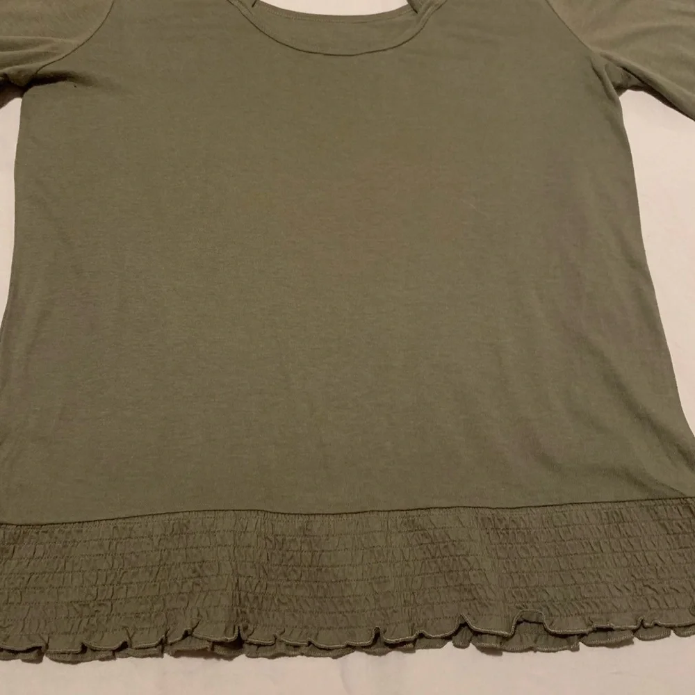 Michael Kors Olive Long Sleeve Top